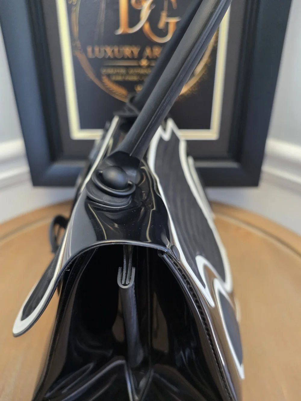 Delvaux Brillant MM The Champion Limited Edition Black White Bag